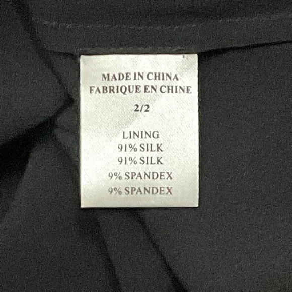 Theory Slip Dress Women Size 2 Silk Sheer Black Slip On Adjustable Straps - Picture 7 of 7